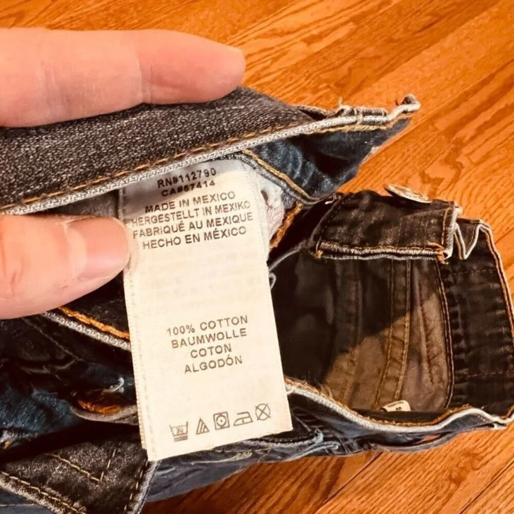 True Religion Slim Jeans Waist 33 Length 30 RN 112790